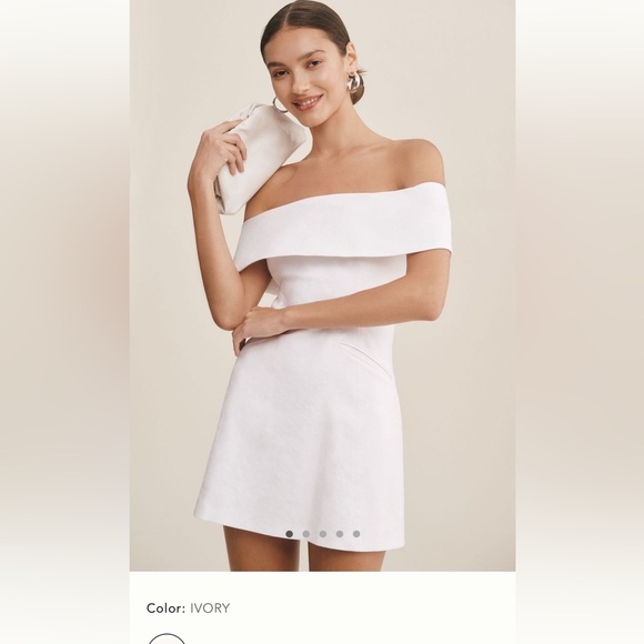 BHLDN White Off-Shoulder Dress - Picture 4 of 7